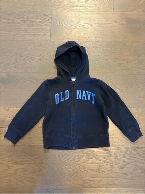 Old navy kids navy hoodie sz 5 EUC ret $45